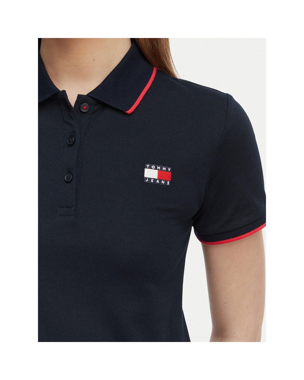 Tommy Hilfiger Blue Kleid Für Den Alltag Tommy Badge Dw0Dw22328 Relaxed Fit
