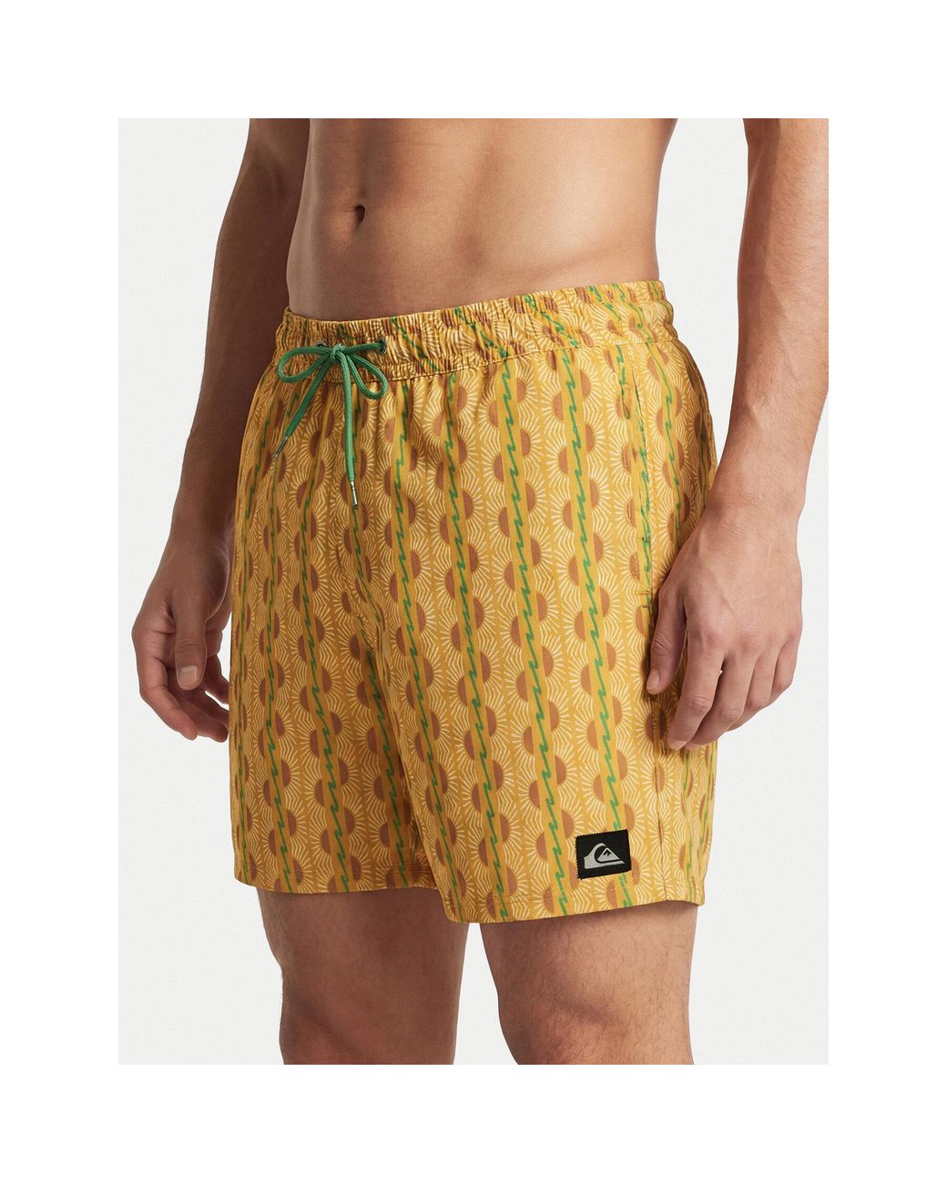 Quiksilver Badeshorts Stretch Printed Volley 16 Eqyjv04217 Regular Fit in Yellow für Herren