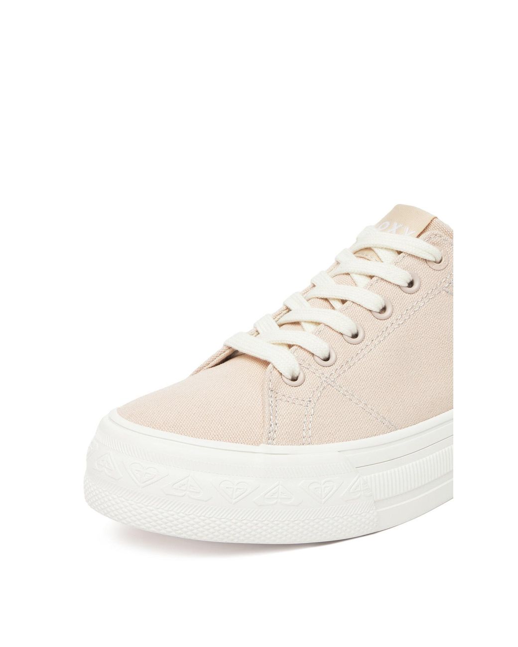 Roxy White Sneakers Aus Stoff V12908