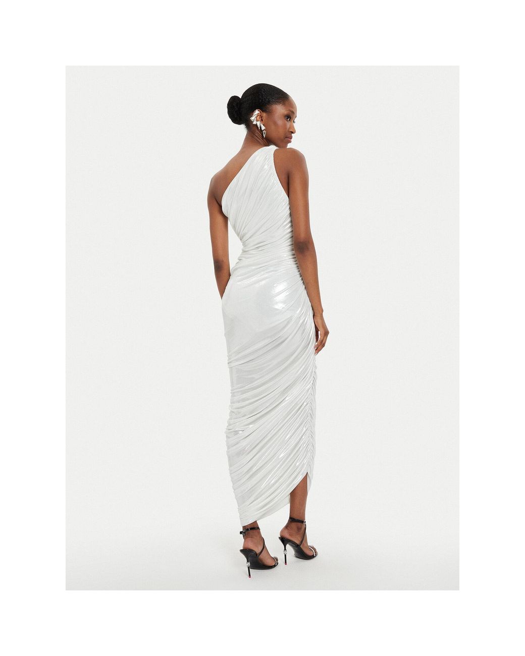 Norma Kamali White Coctailkleid St2243Lmd07967 Écru Slim Fit