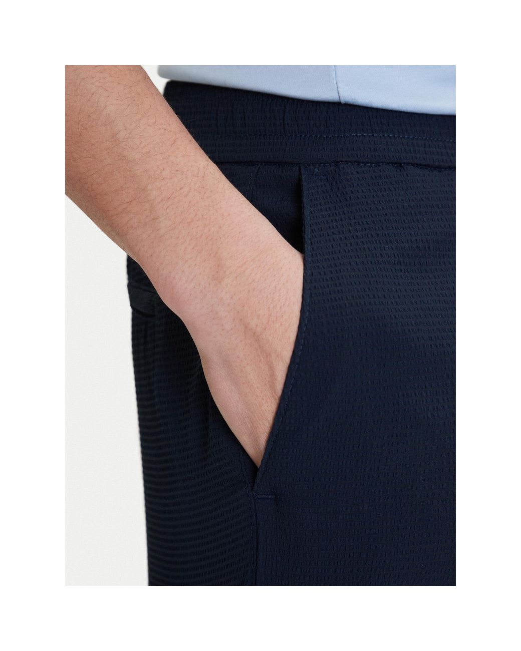 Calvin Klein Stoffshorts Lv04Lf610G Straight Fit in Blue für Herren