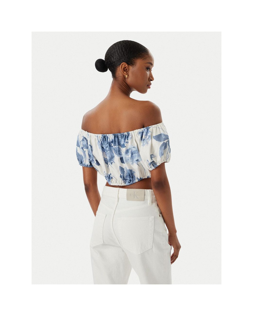Guess White Bluse W6Gha1 W2447 Regular Fit