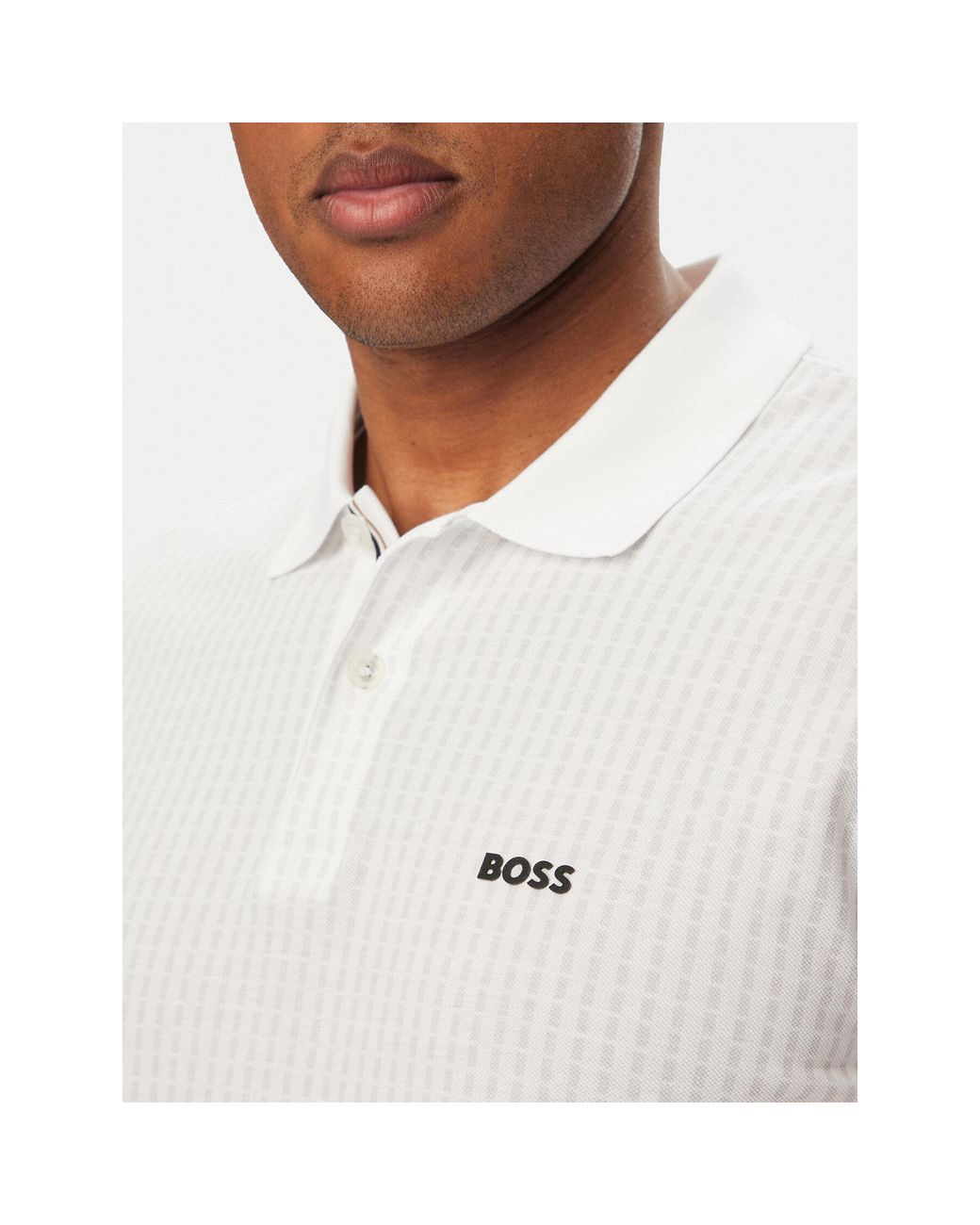 Boss Poloshirt Birdie 3 50559355 Regular Fit in White für Herren