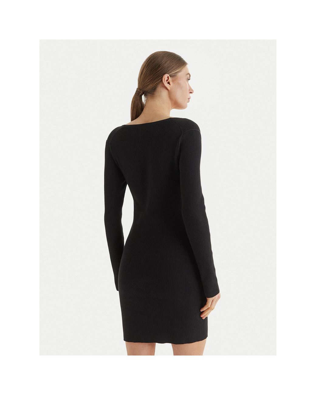 Calvin Klein Black Kleid Für Den Alltag Lv047F324G Slim Fit