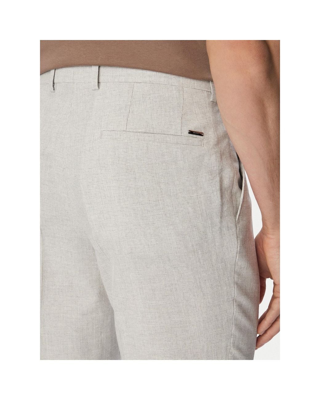 Boss Stoffhose H-Genius-253 50561874 Slim Fit in White für Herren
