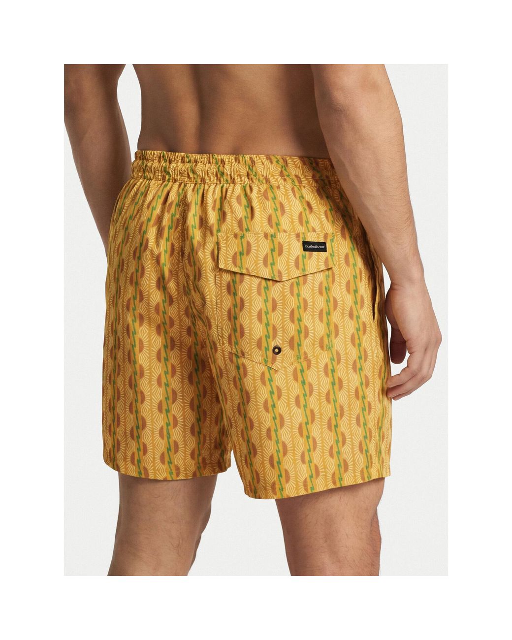 Quiksilver Badeshorts Stretch Printed Volley 16 Eqyjv04217 Regular Fit in Yellow für Herren
