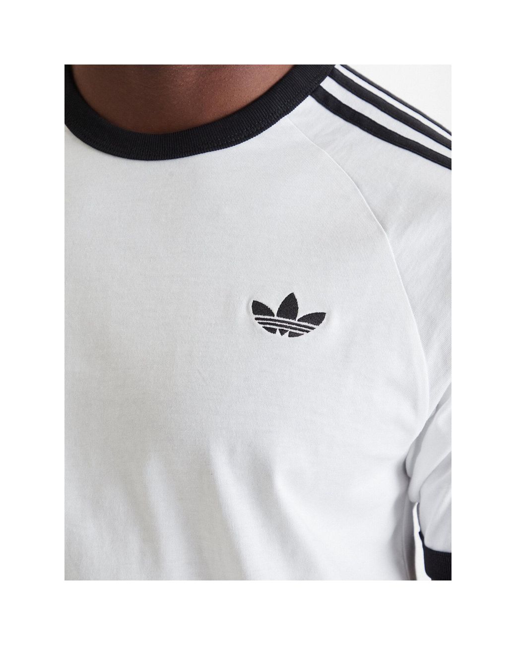Adidas T-Shirt 3-Stripes Ke3537 Regular Fit in White für Herren