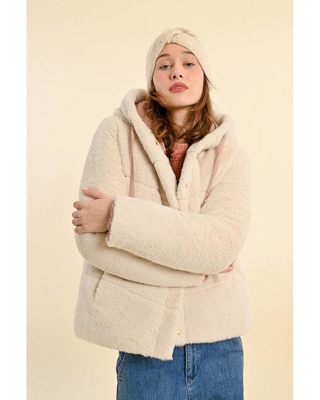 Doudoune fourree a capuche Molly Bracken en coloris Bleu Lyst