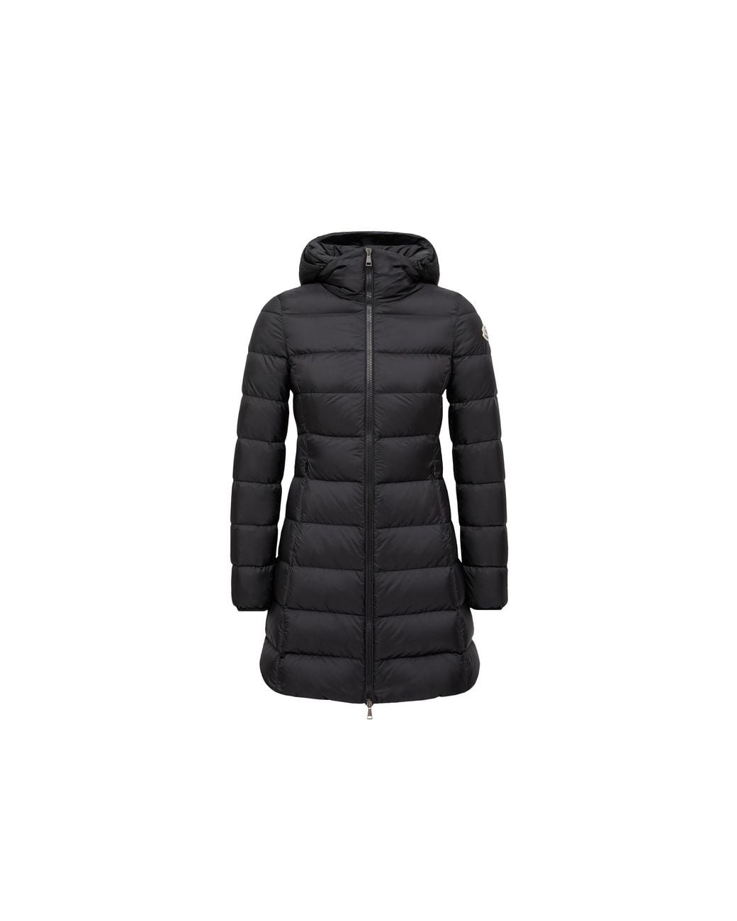 Moncler Black Moncler Gie Hooded Long Down Jacket