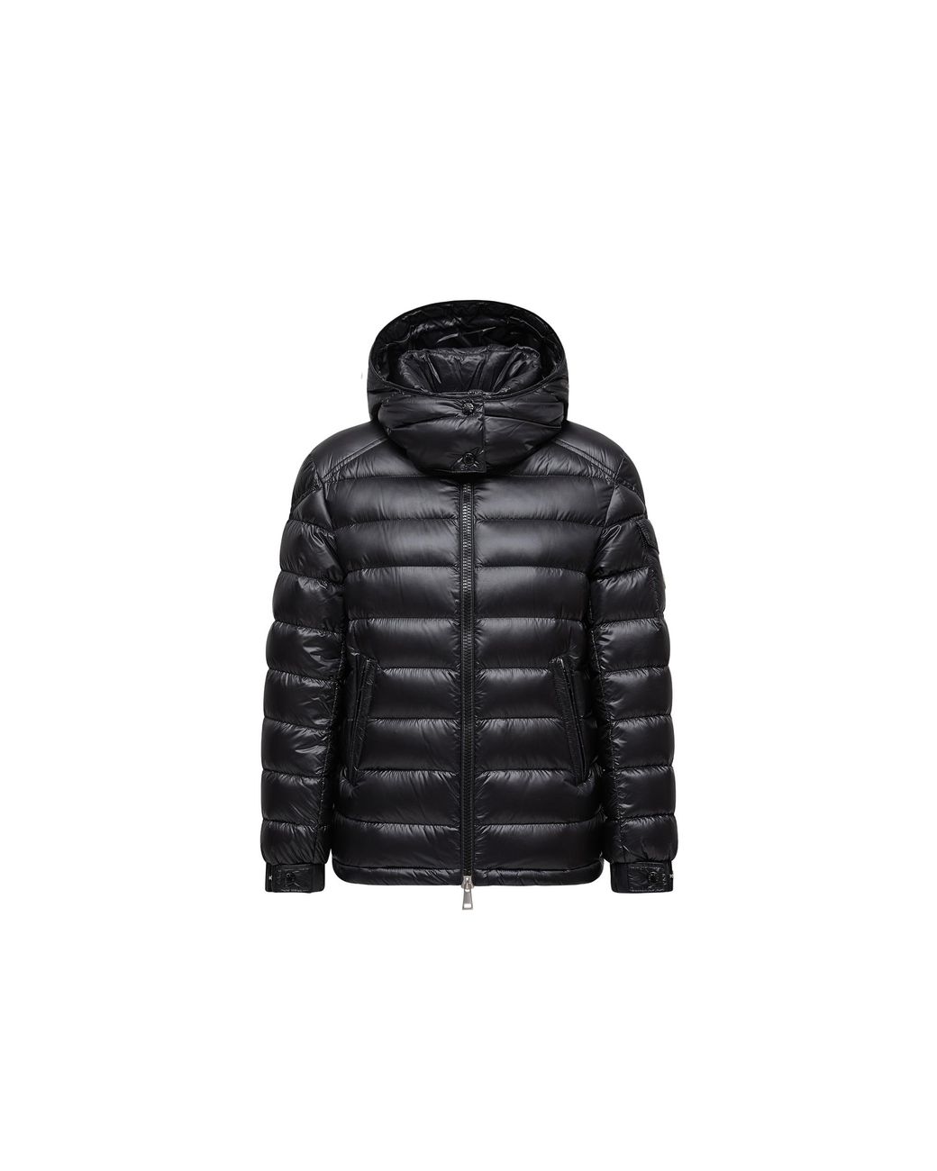 Moncler Black Dalles Hooded Short Down Jacket