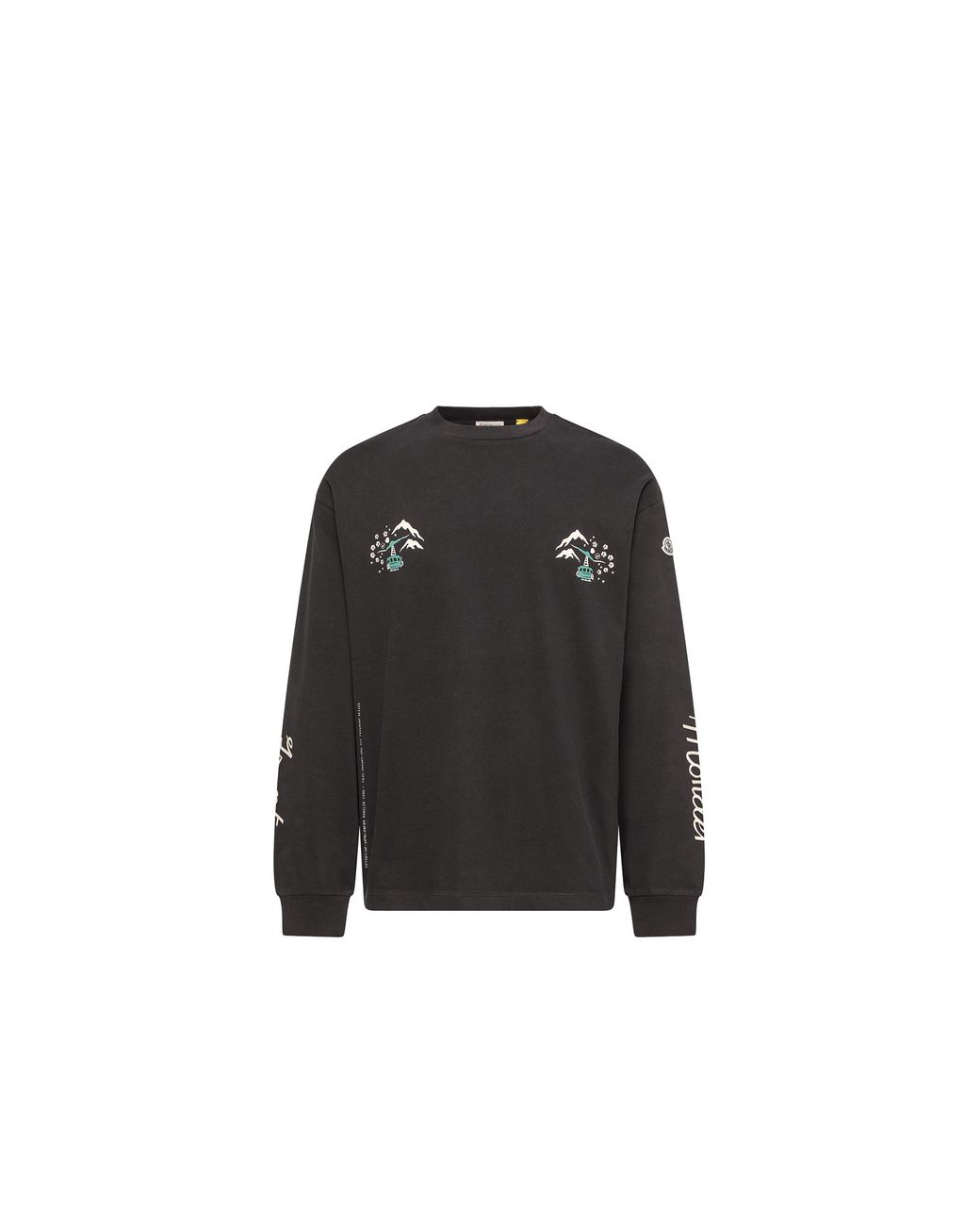 Moncler Black Moncler Long Sleeve T-Shirt for men