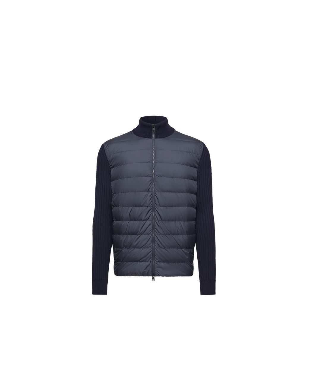 Moncler Blue Moncler Padded Wool Zip-Up Cardigan for men