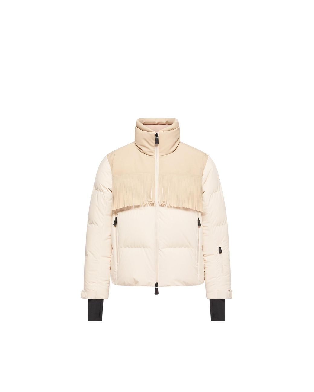 Moncler Natural Moncler Bessin Fringed Insulated Ski Jacket