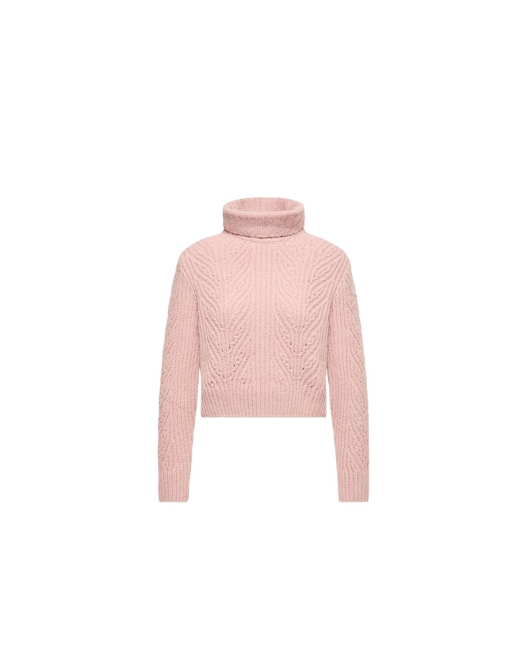 Moncler Pink Moncler Alpaca Blend Turtleneck Jumper