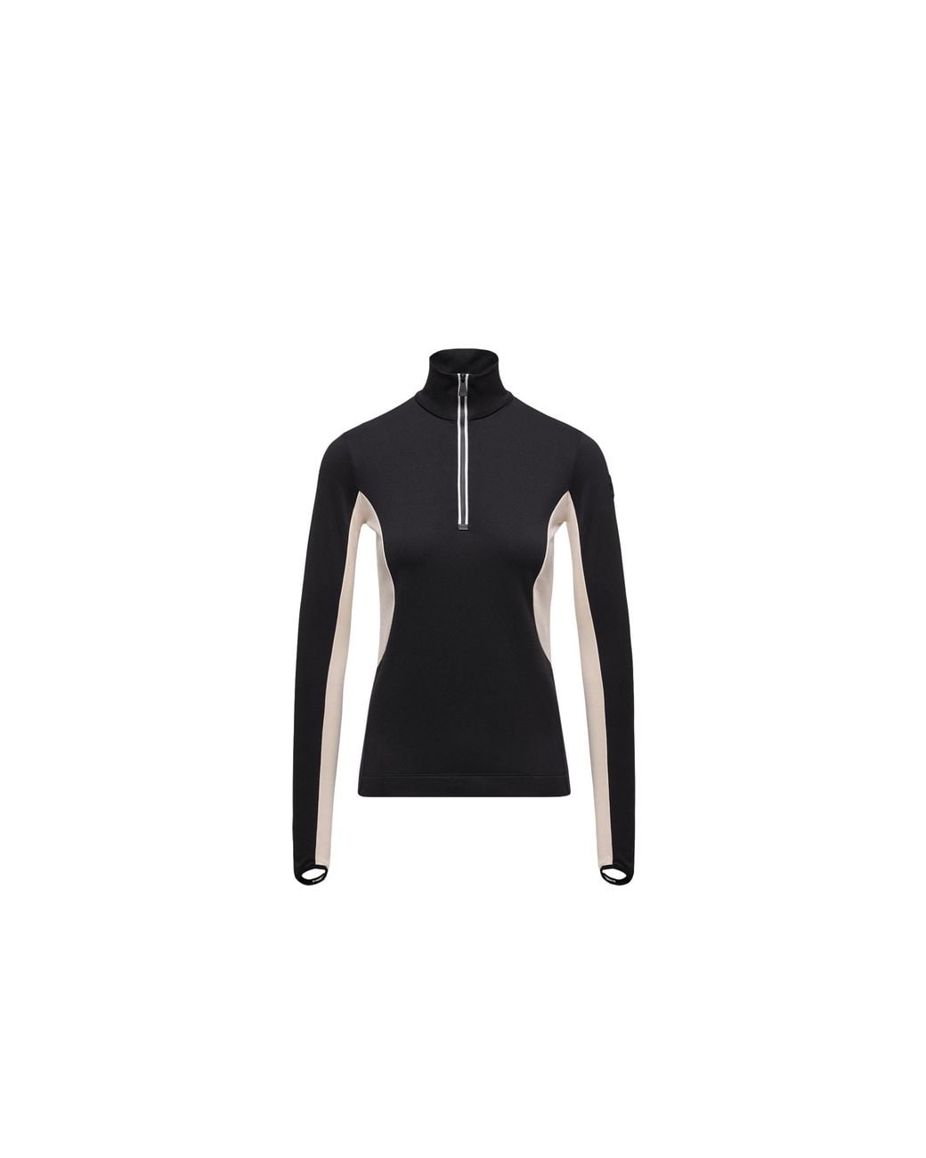 Moncler Black Moncler Polartec Half-Zip Polo Neck