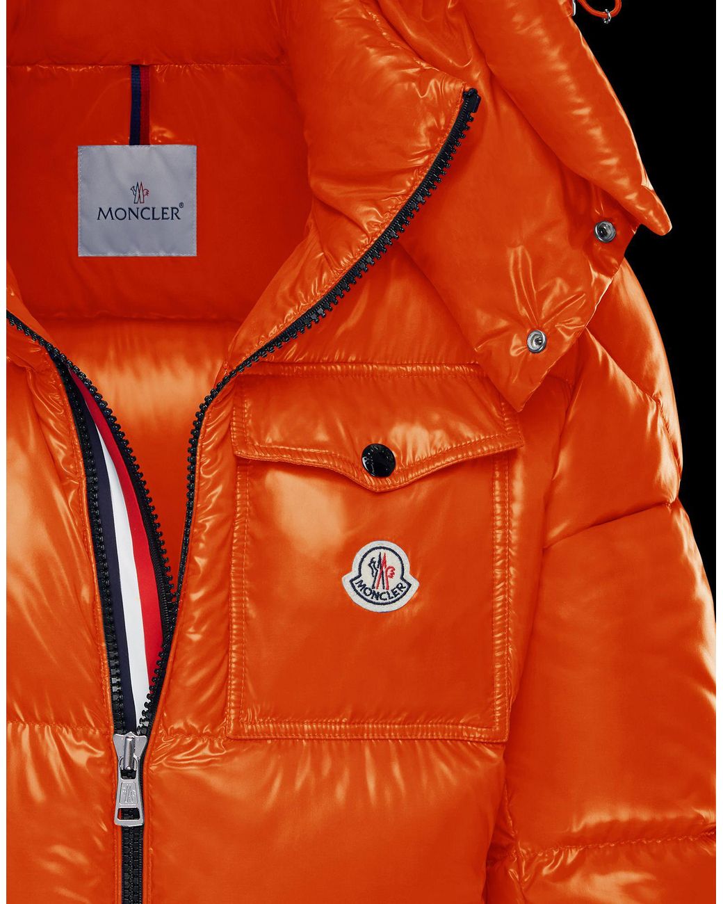 Moncler Montbeliard in Orange for Men | Lyst