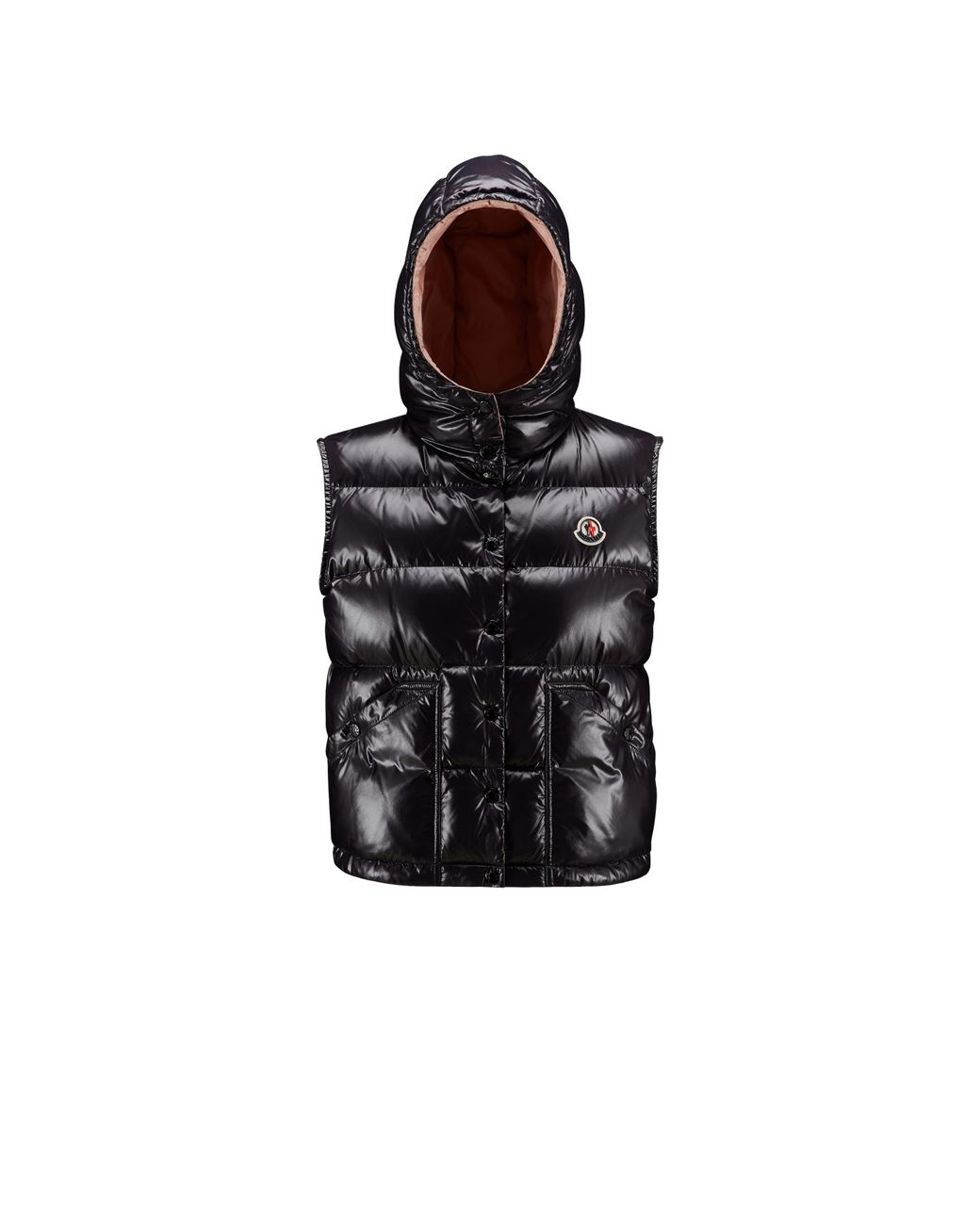 Moncler Synthetic Aval Down Gilet in Black | Lyst