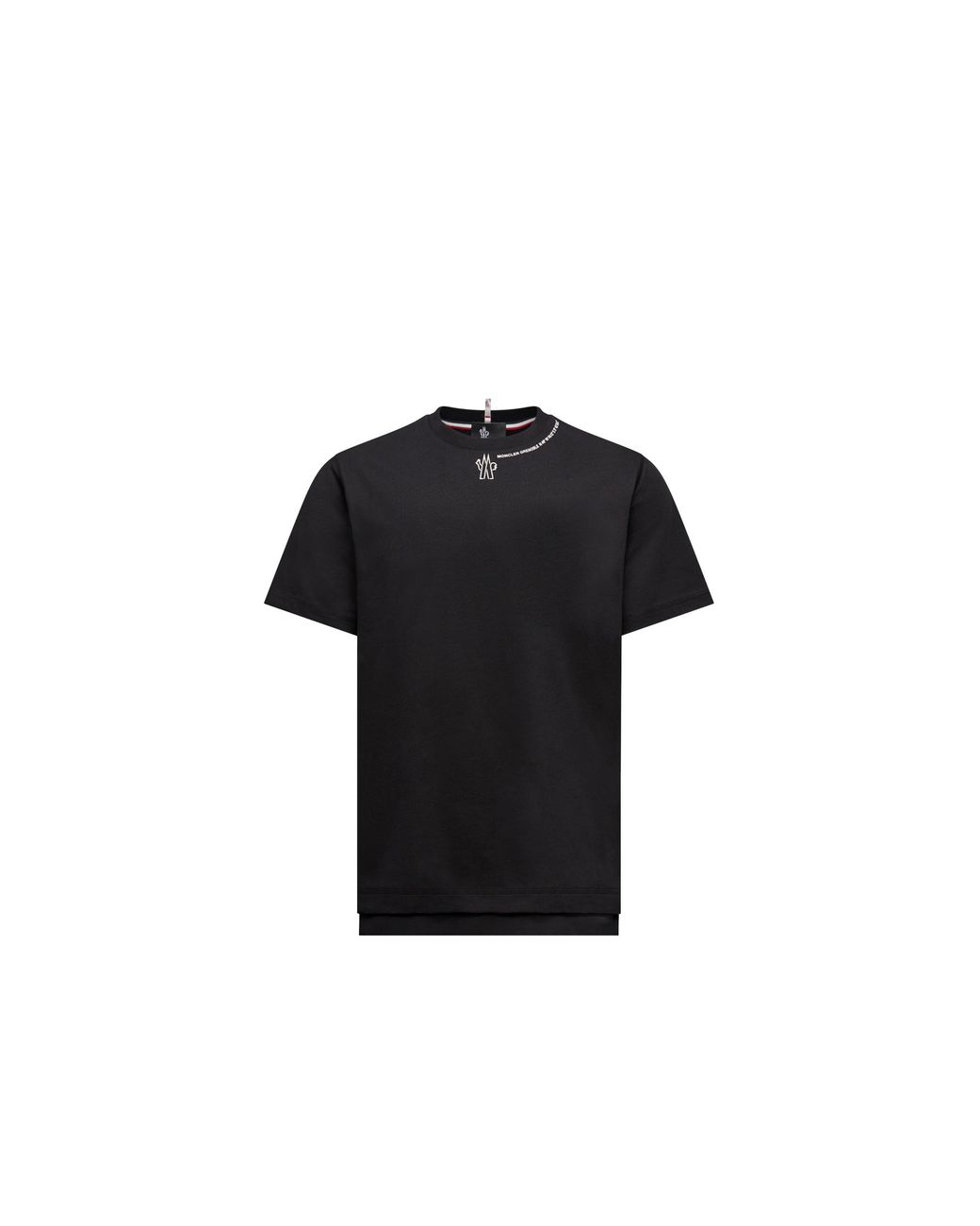 Moncler Black Moncler Logo Cotton T-Shirt for men