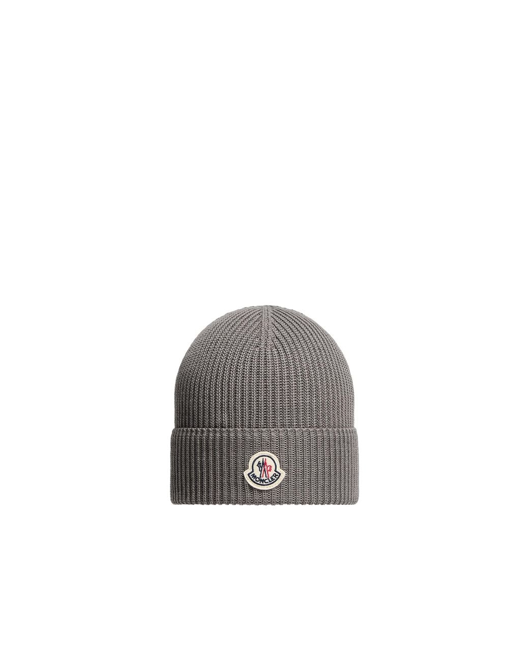 Berretto Con Logo di Moncler in Gray da Uomo