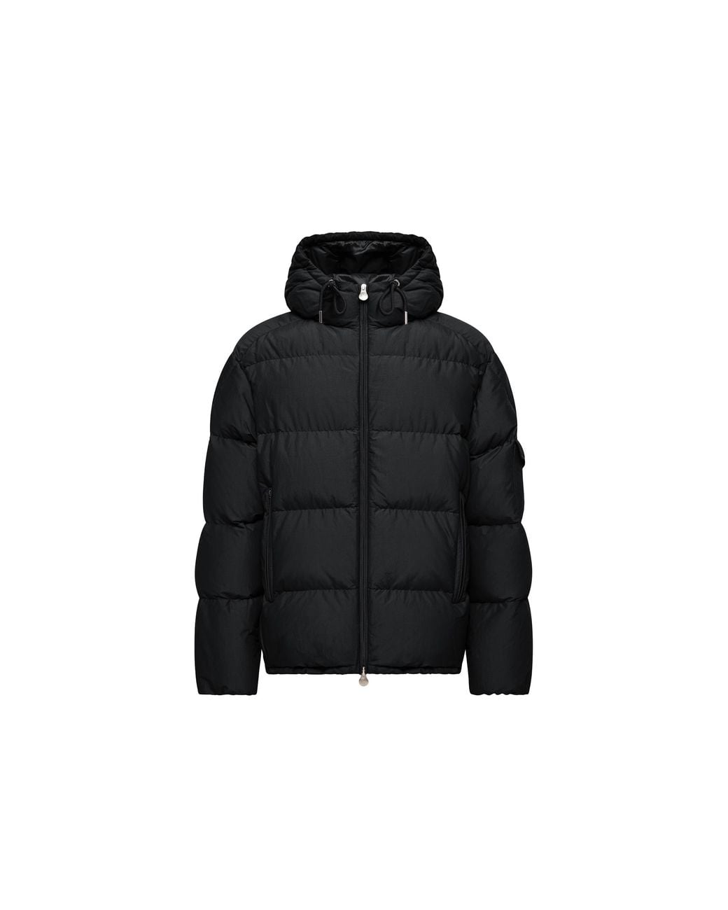 Moncler Black Moncler Himalaya Hooded Short Down Jacket for men