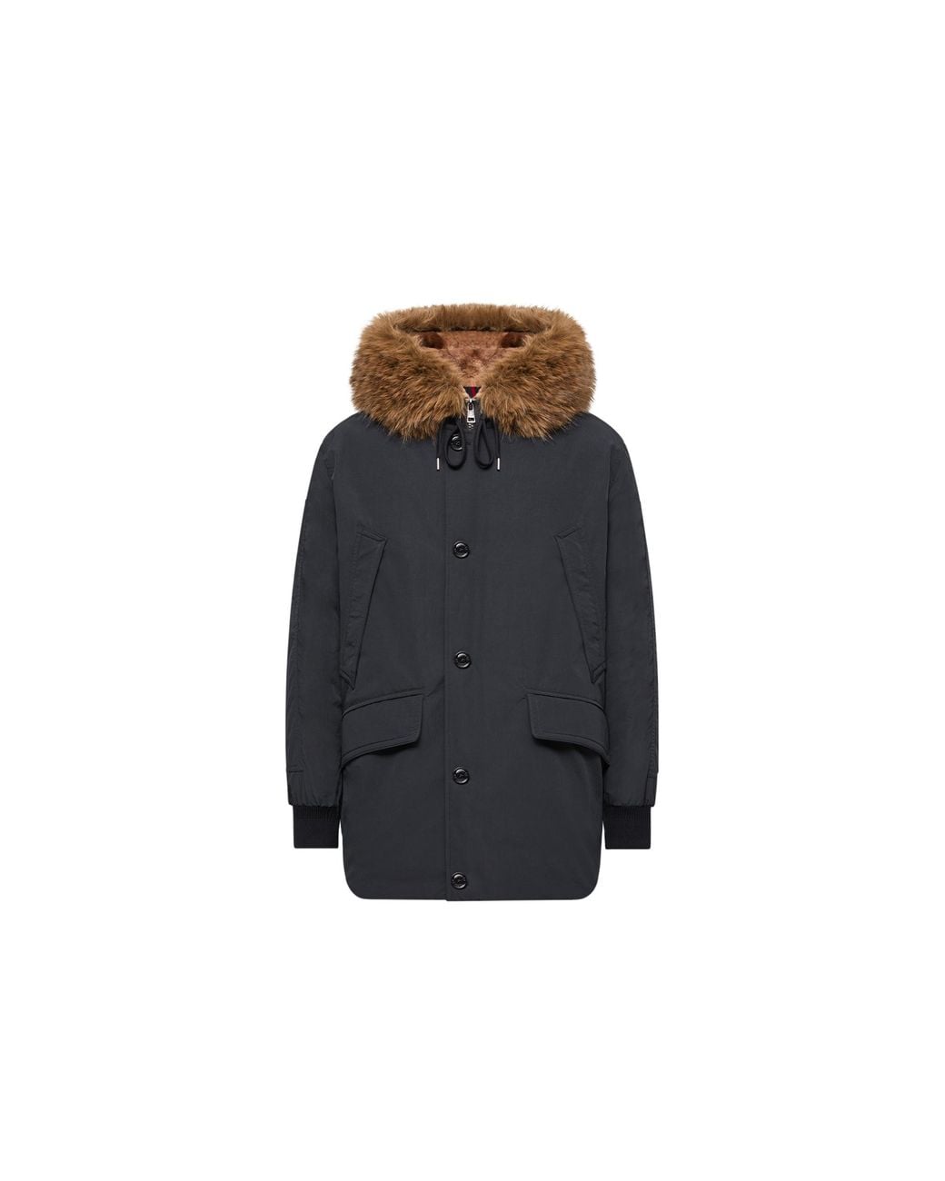 Moncler Blue Moncler Brevanth Hooded Down Parka Jacket for men