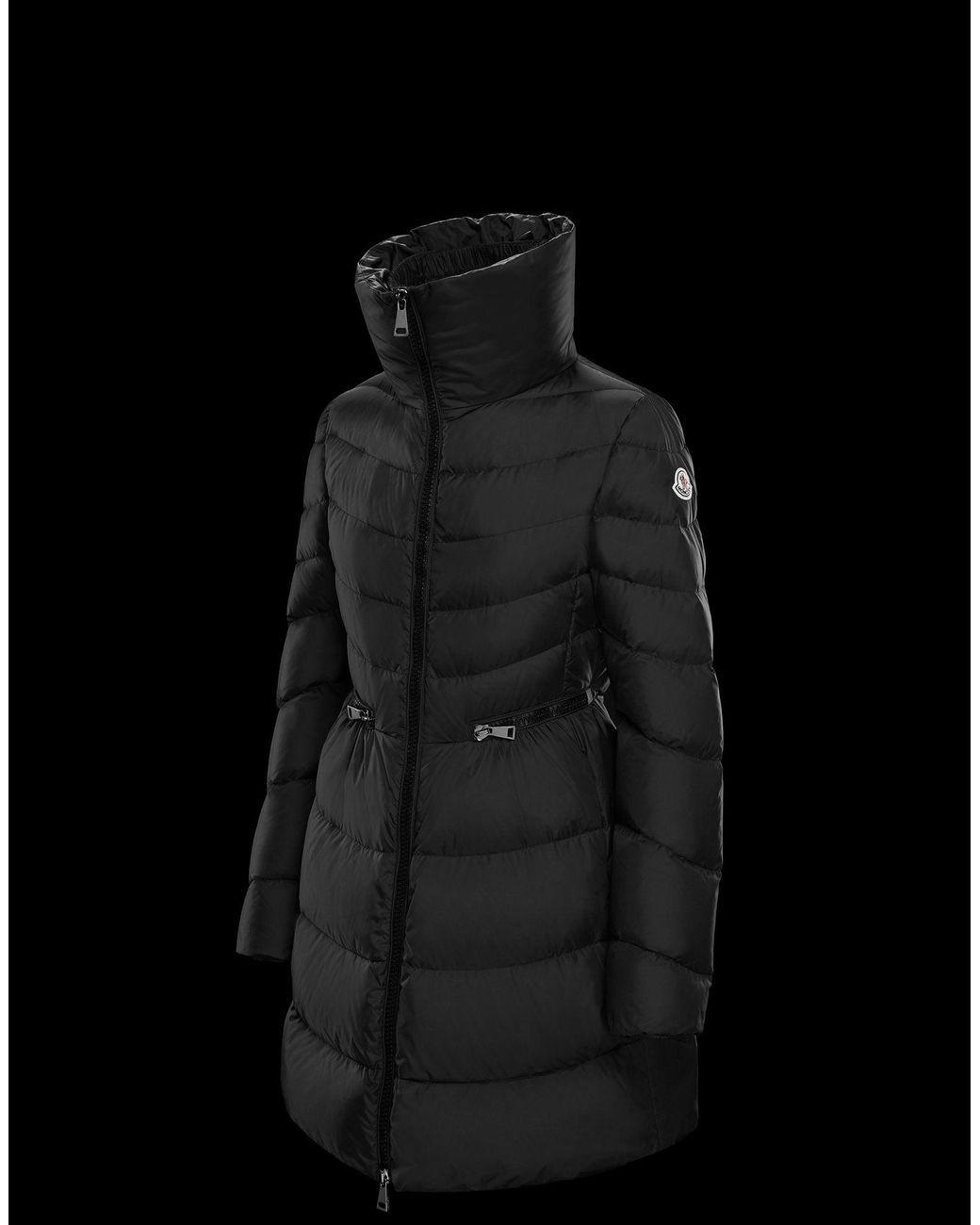 Moncler Nevalon Coat in Black | Lyst