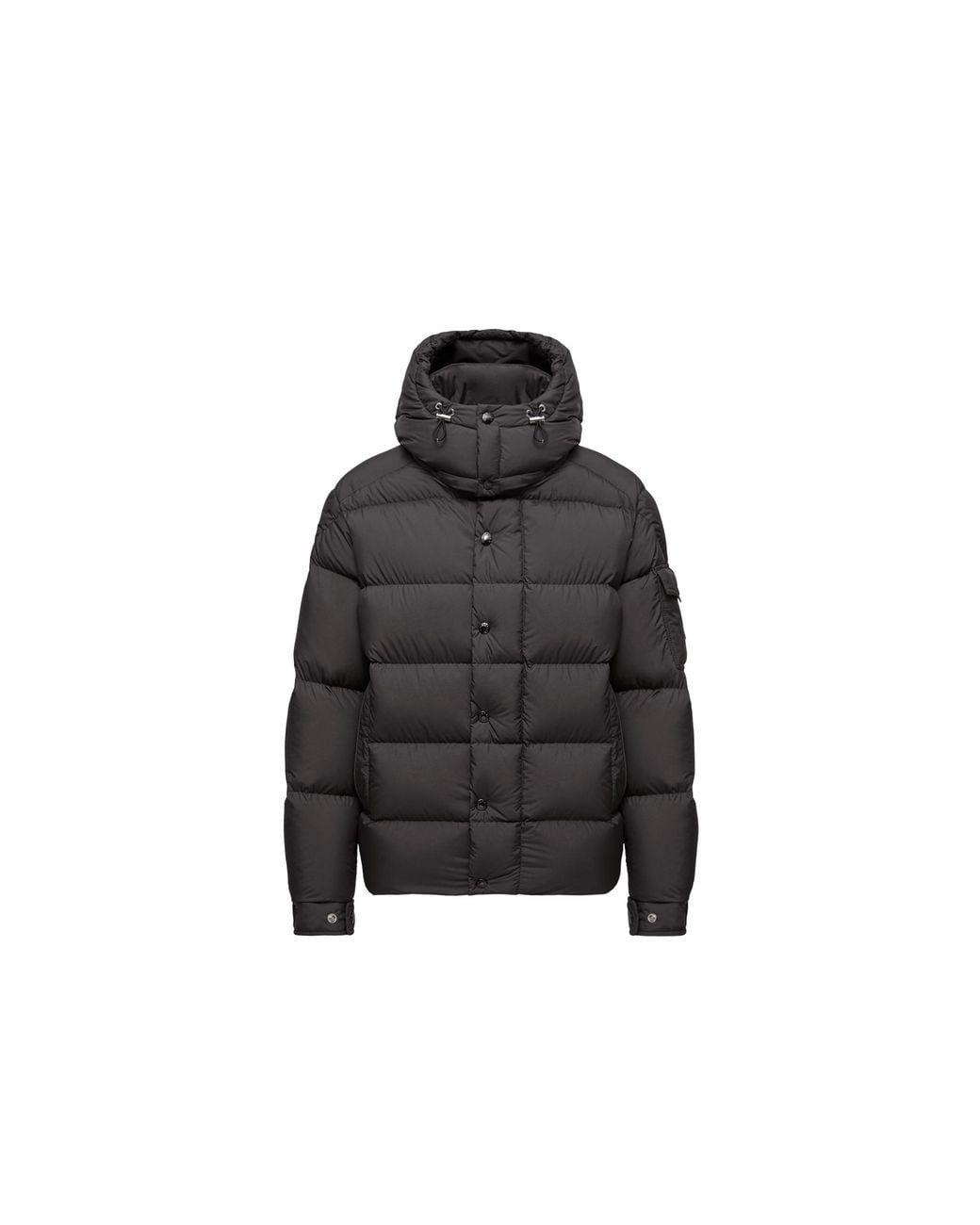 Moncler Black Moncler Maya 70 Hooded Short Down Jacket