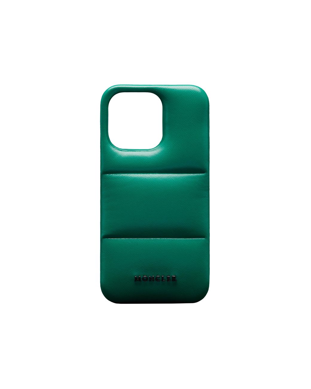 Moncler Quilted Leather Phone Case in Green for Men | Lyst