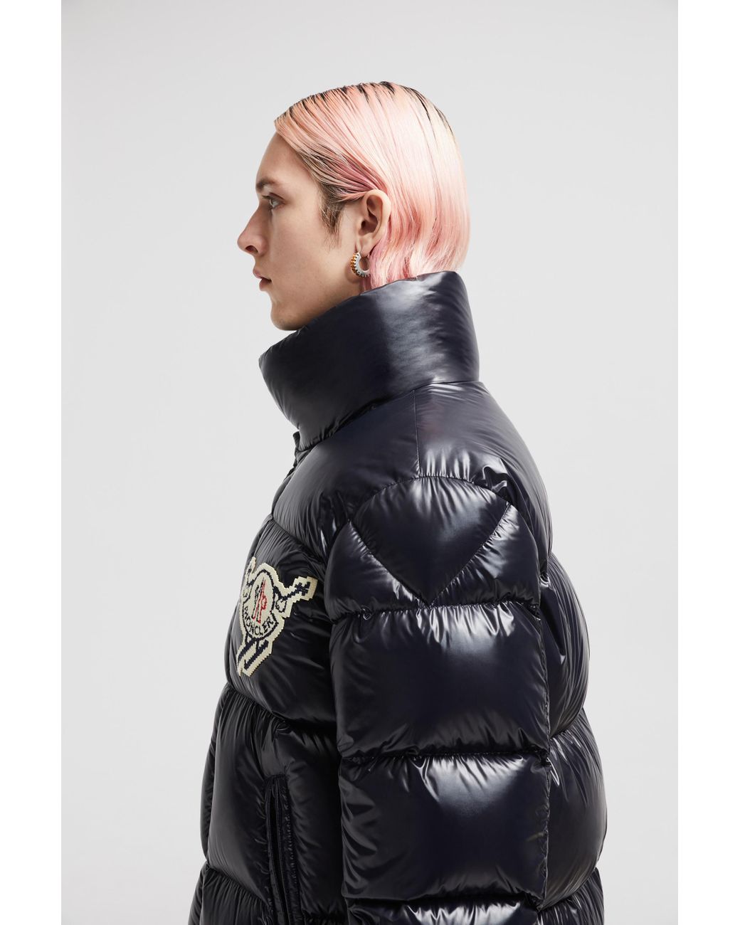 Moncler Leste Short Down Jacket in Black for Men Lyst Canada