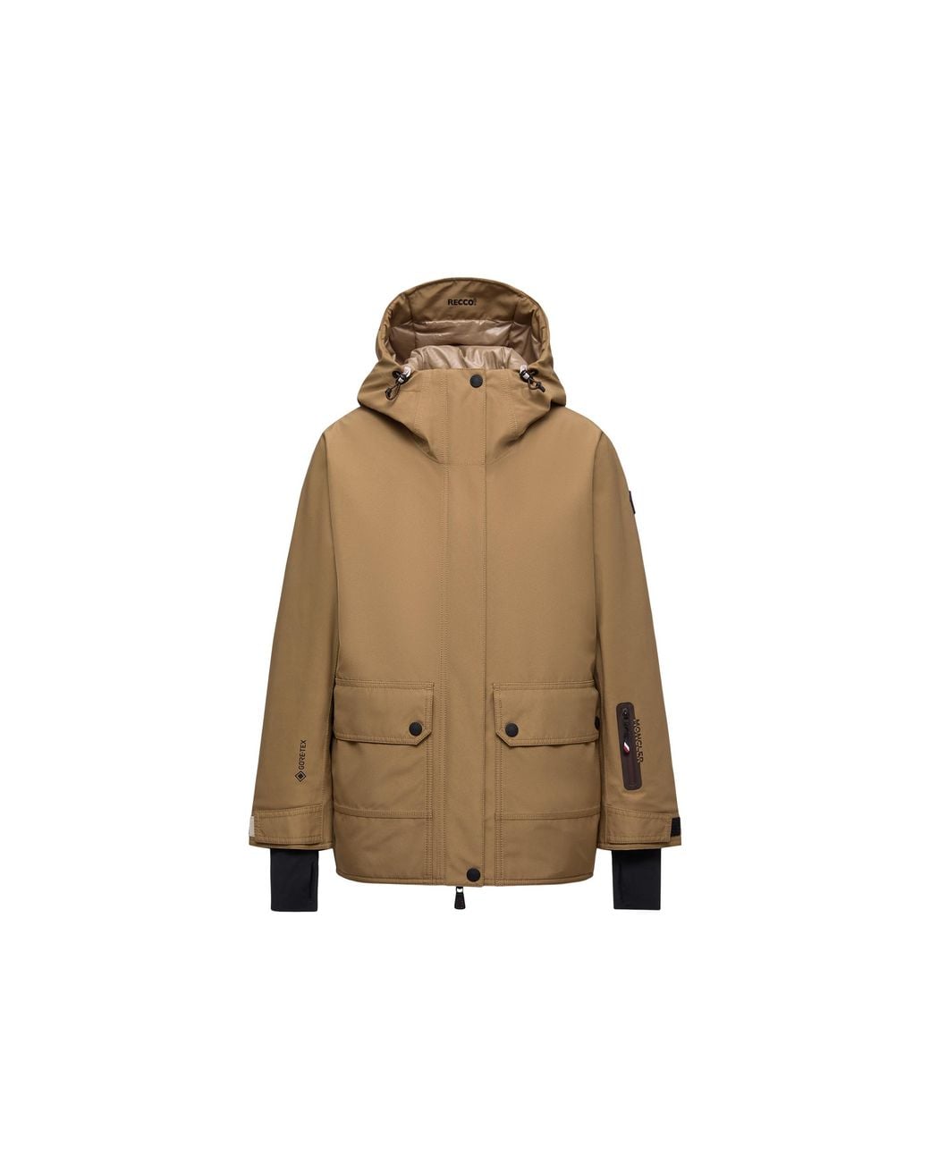 Moncler Natural Moncler Bwindi Hooded Gore-Tex Ski Jacket