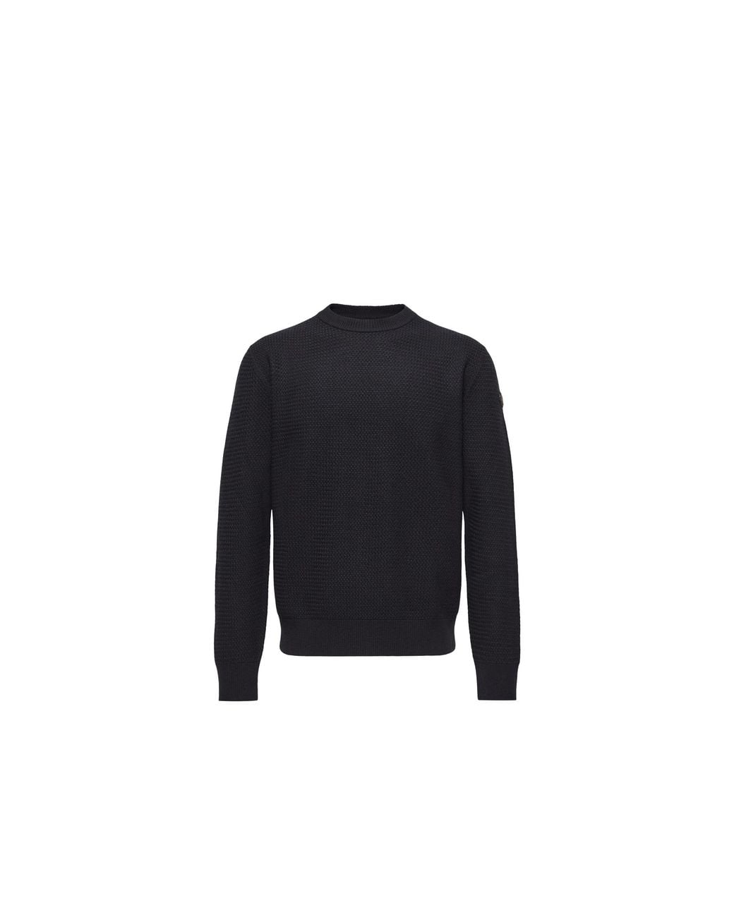 Moncler Blue Moncler Textured Cashmere & Wool Jumper for men
