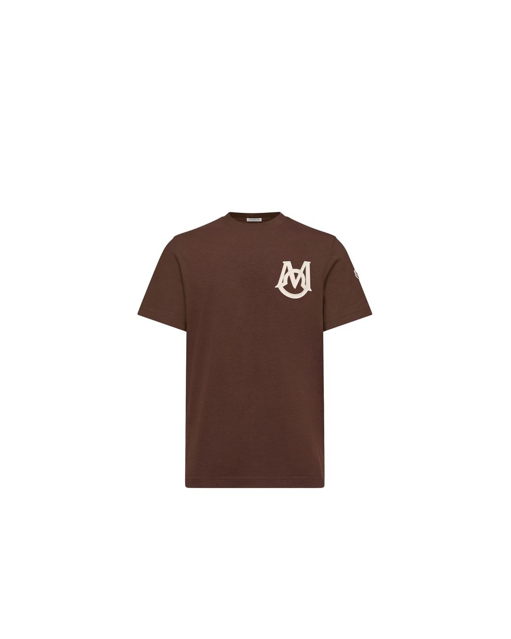 Moncler Brown Moncler Monogram Cotton T-Shirt for men