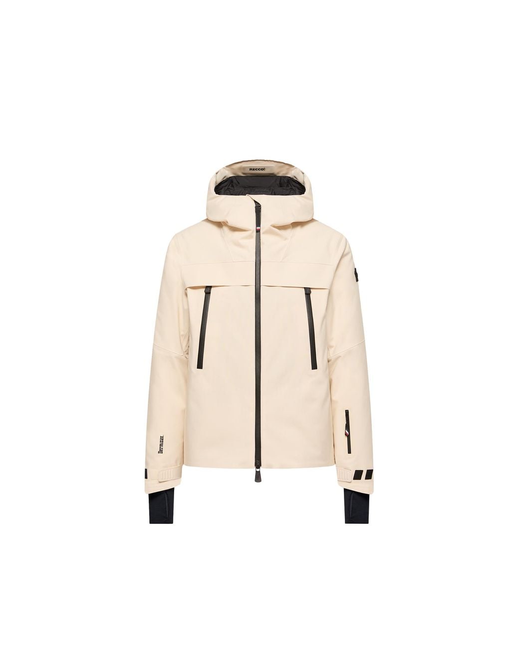 Moncler Natural Moncler Chanavey Hooded Ski Jacket