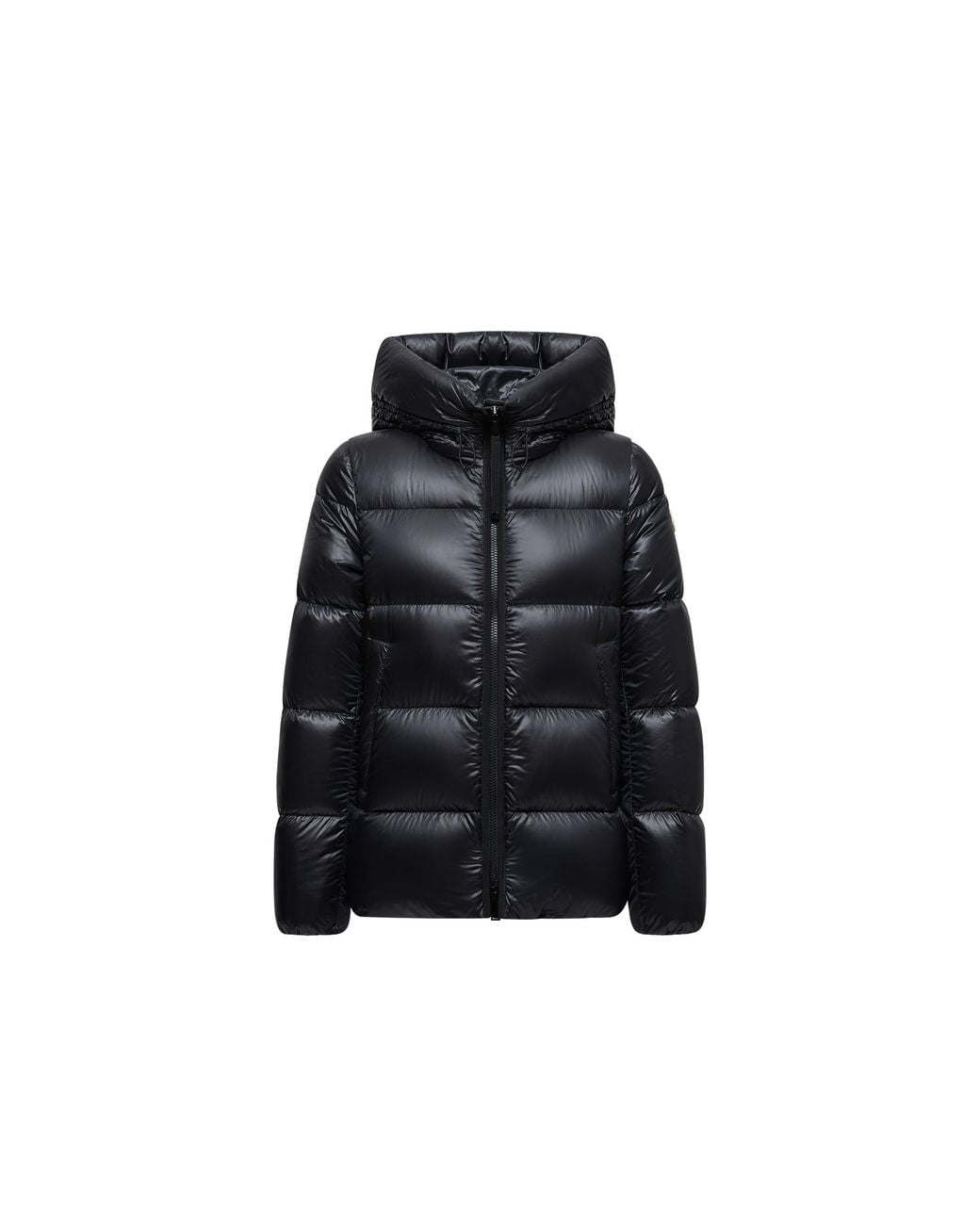 Moncler Black Moncler Serittes Hooded Short Down Jacket