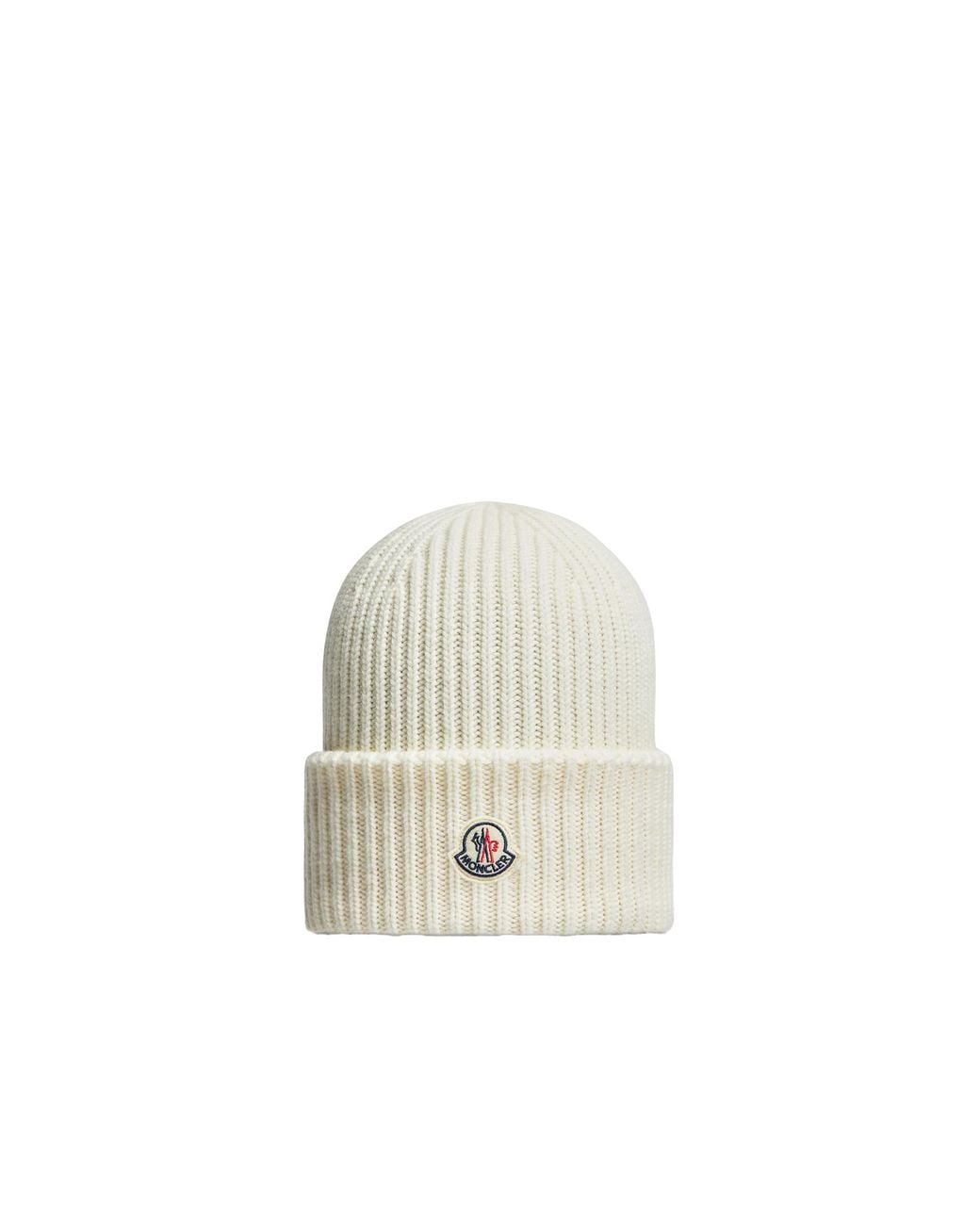 Moncler White Moncler Wool & Cashmere Beanie for men