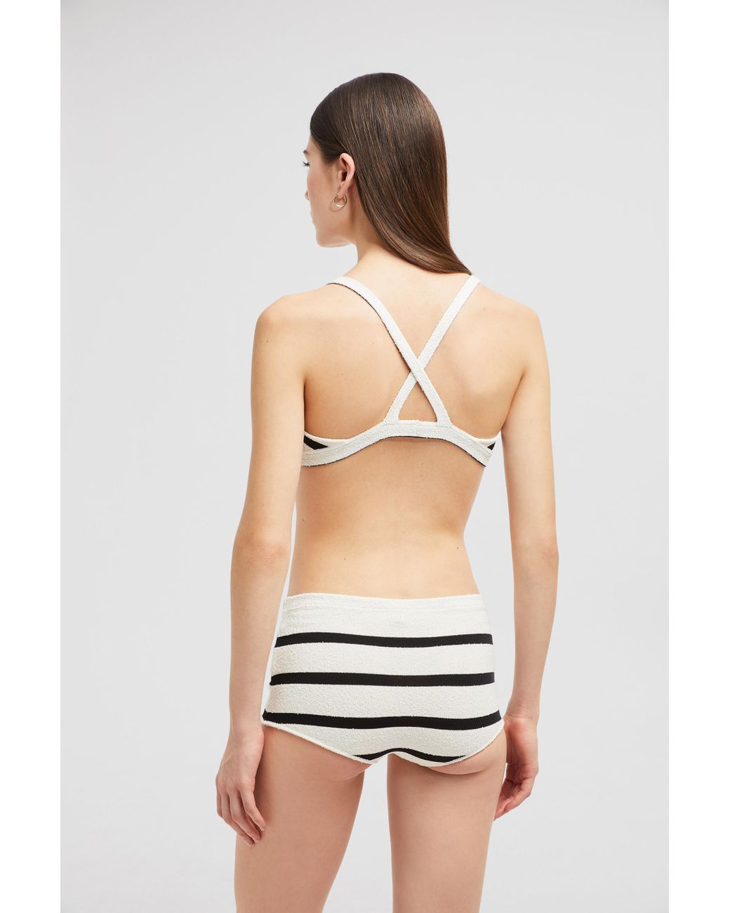 ビキニ MONCLER Boucle striped bikini Moncler Bouclé Striped Bikini | italist