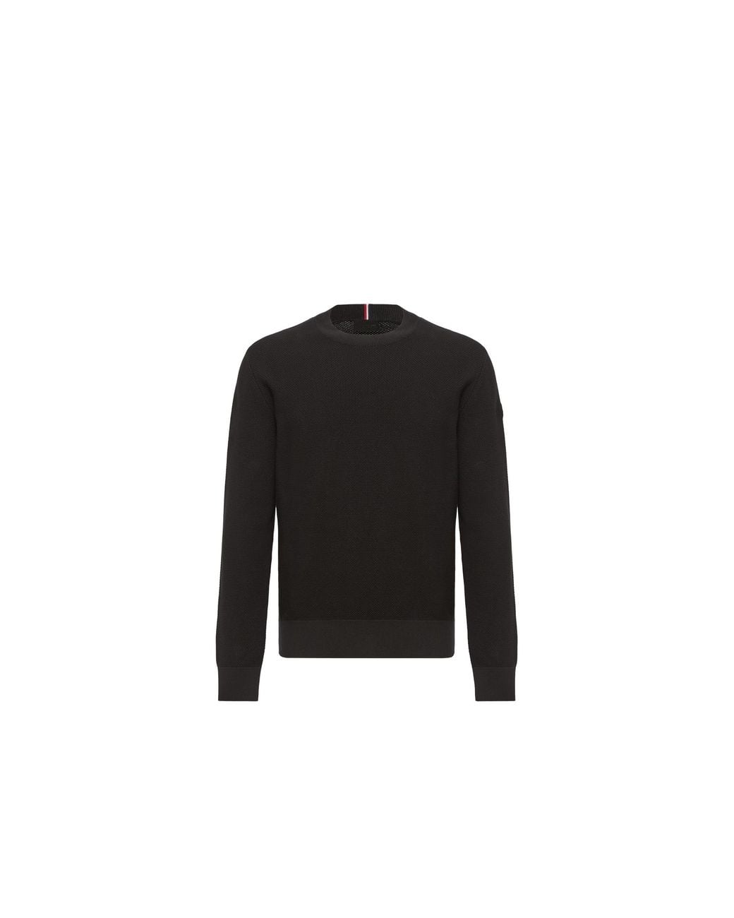 Moncler Black Moncler Cotton Knit Jumper for men
