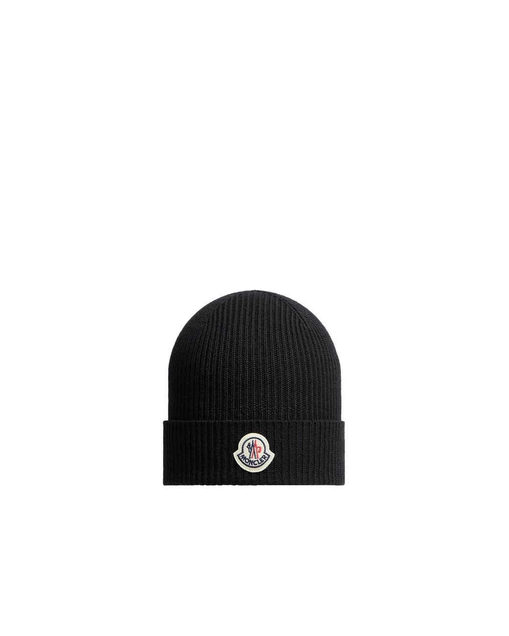 Moncler Black Moncler Wool Beanie for men