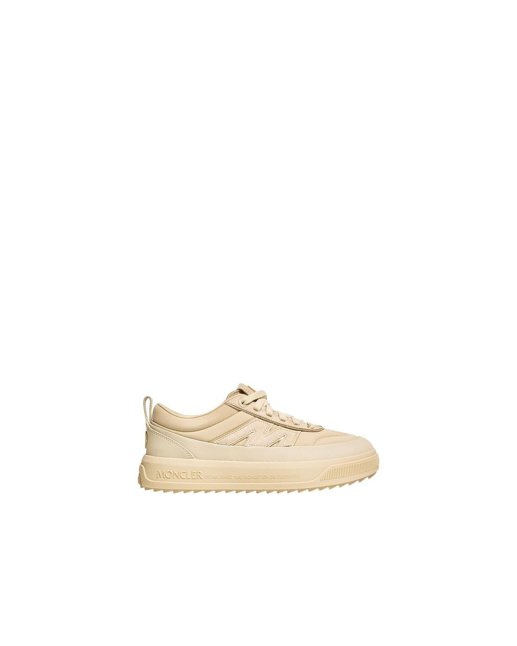 Moncler Natural Moncler Altive Nubuck & Suede Trainers