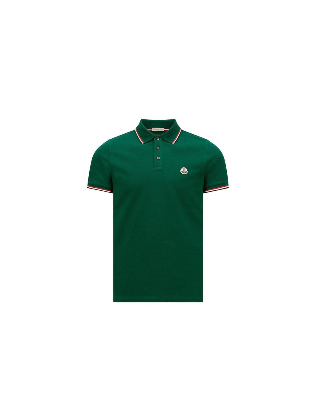 Moncler Green Polo With Logo, for men