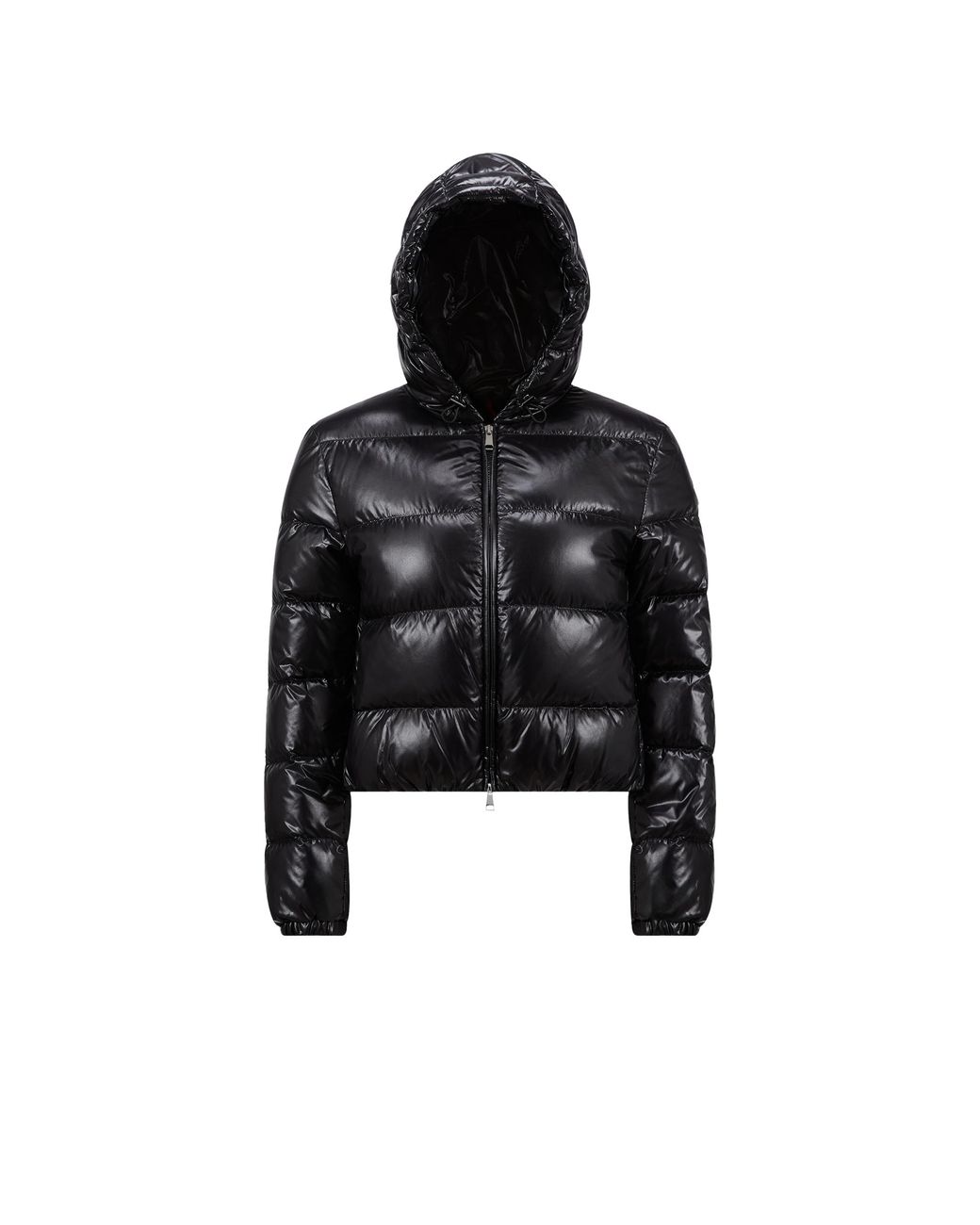 Moncler Bayard Hooded Cropped Down Jacket in Black | Lyst