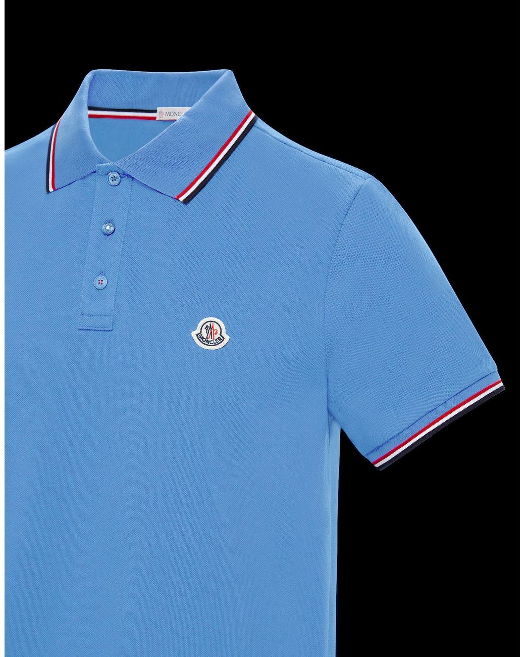 Moncler Polo in Blue for Men | Lyst