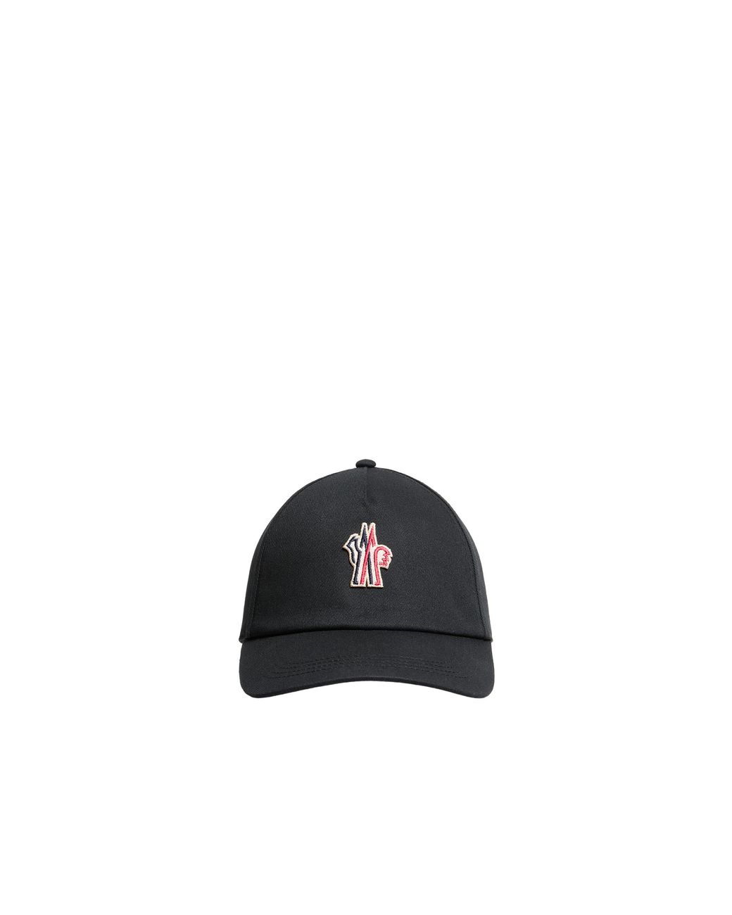 Moncler Black Moncler Logo Cotton Baseball Cap for men