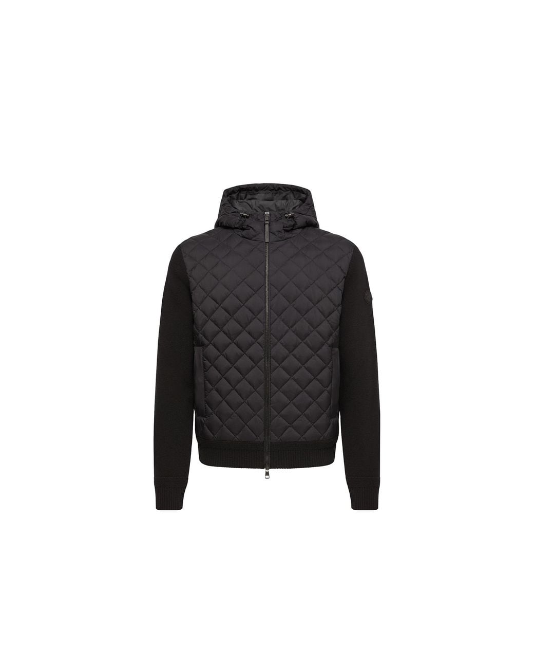 Moncler Black Moncler Wool & Cashmere Blend Hoodie for men