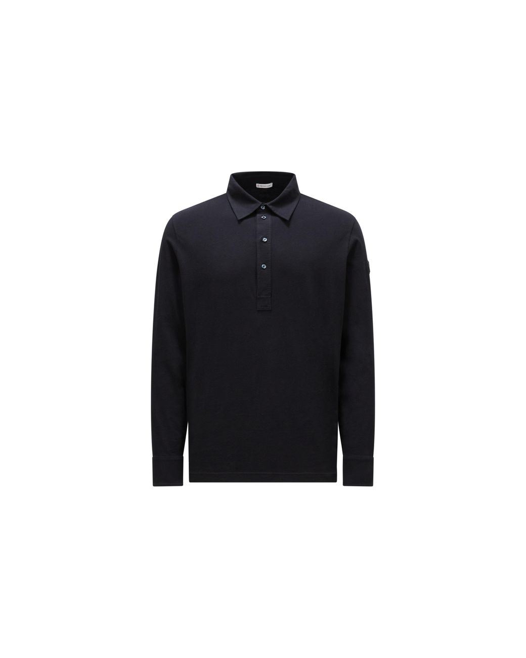 Moncler Long Sleeve Polo Shirt in Blue for Men Lyst UK