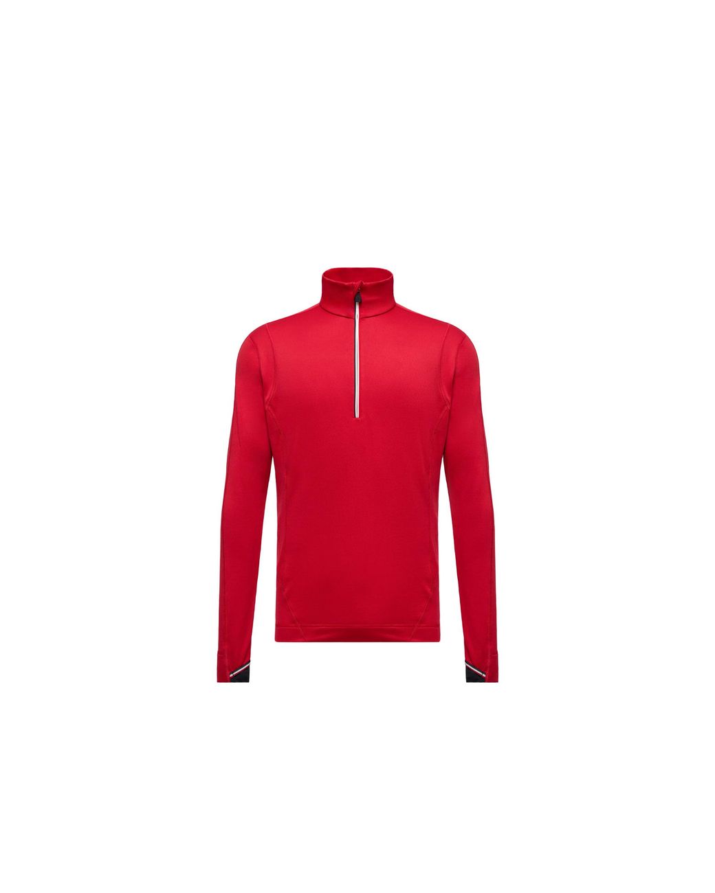 Moncler Red Moncler Polartec Half-Zip Sweatshirt for men