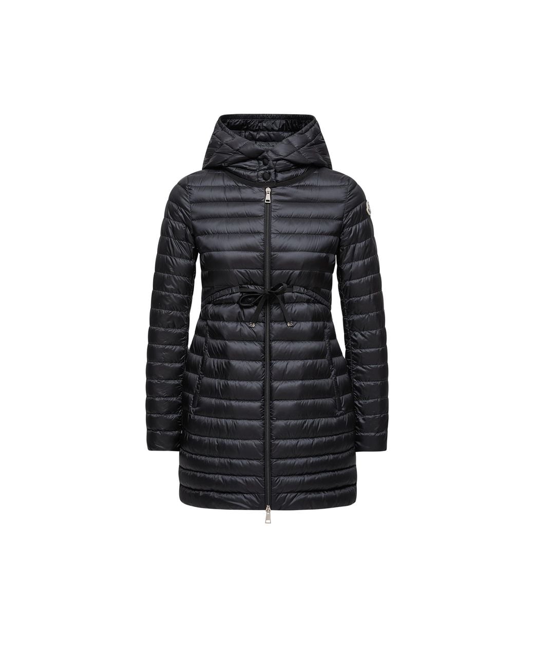 Moncler Black Moncler Barbel Hooded Fit & Flare Long Down Jacket