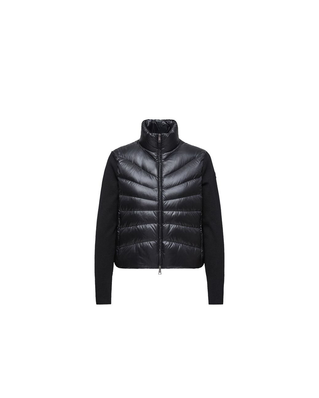 Moncler Black Moncler Padded Wool Cardigan