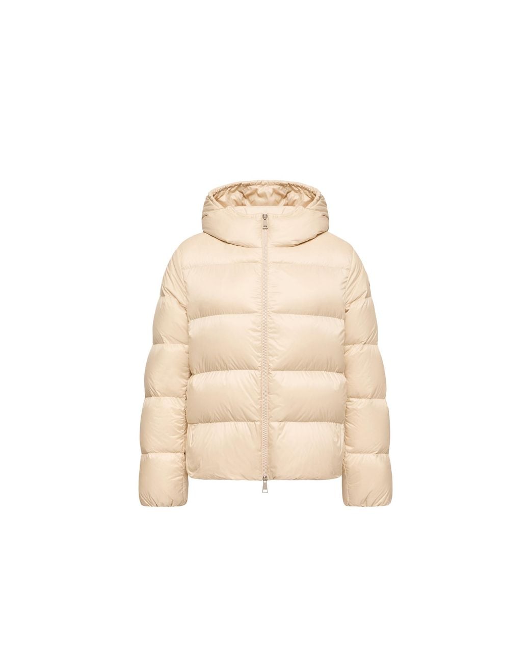 Moncler Natural Moncler Feligule Hooded Short Down Jacket