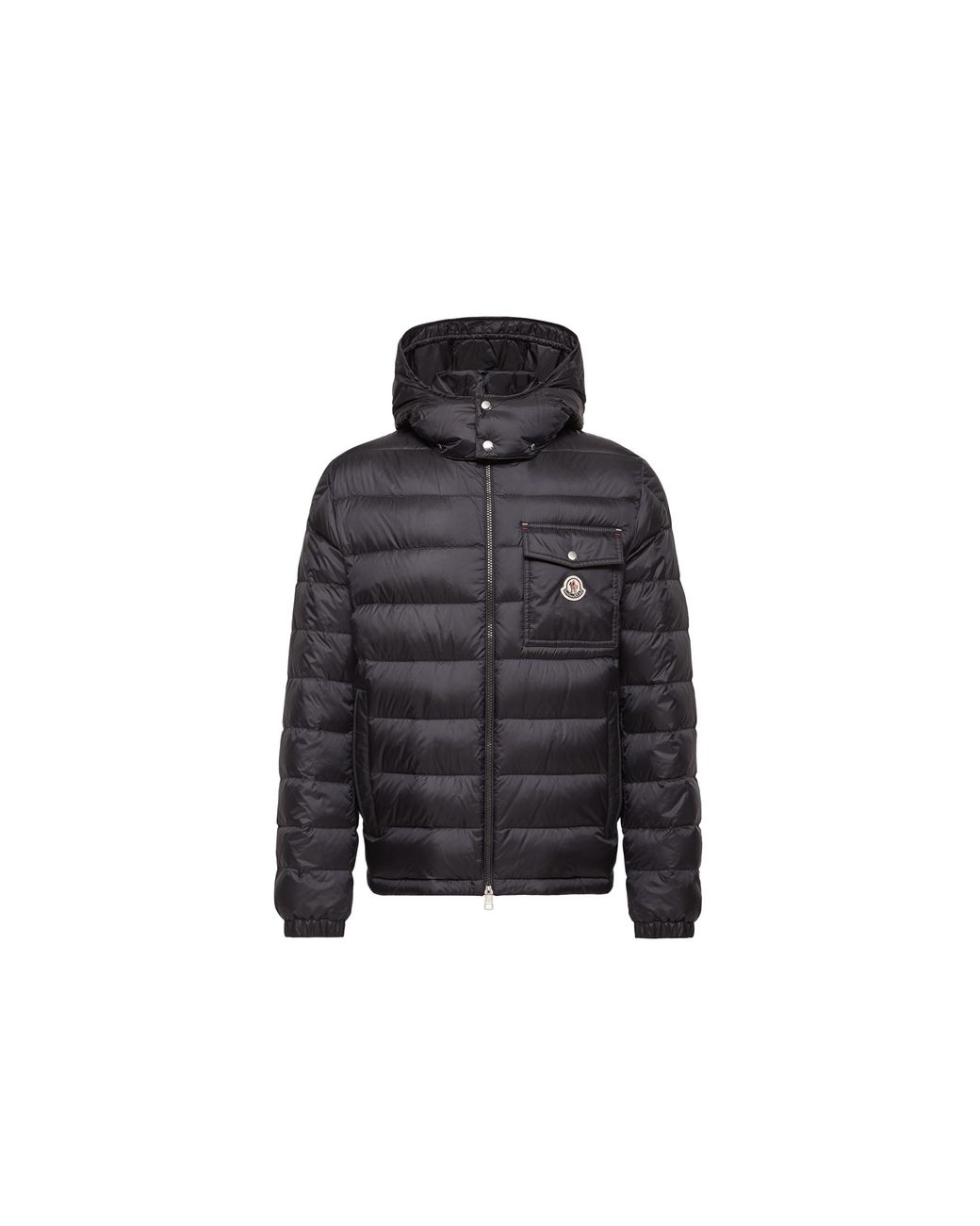 Moncler Black Moncler Verith Hooded Short Down Jacket for men